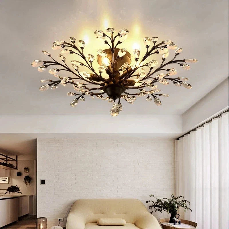 Modern Crystal Chandelier - Perfect for Living Rooms, Dining Areas, and Bedrooms