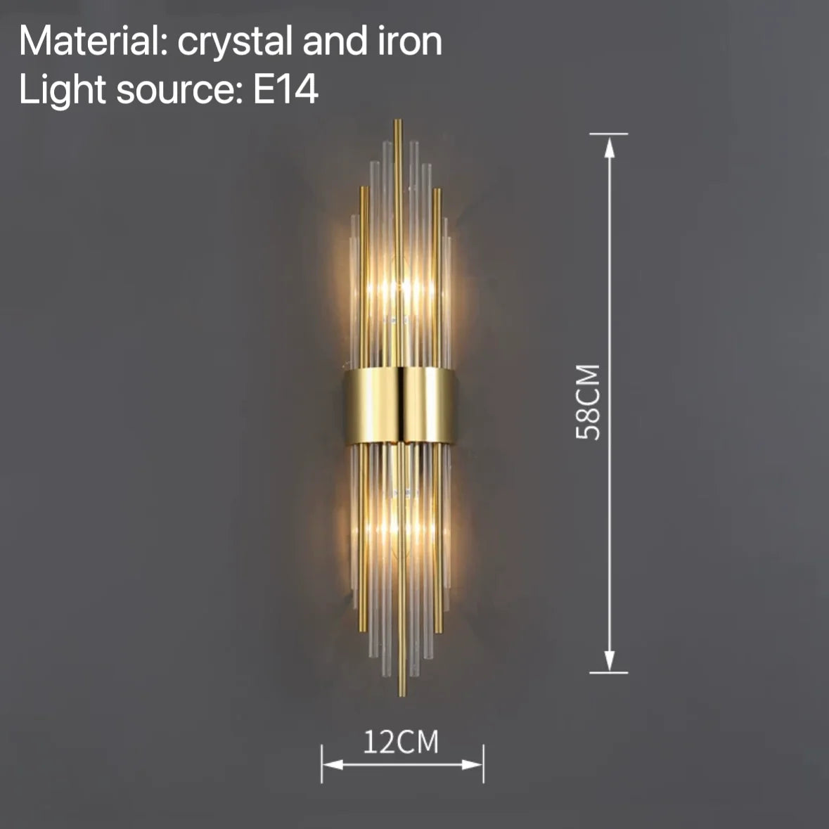 Isla - Modern Wall Lamps for Bedroom Bedside Hotel Living Room Sconce Lights Decoration Background Fixtures Crystal Hallway Stairs Led
