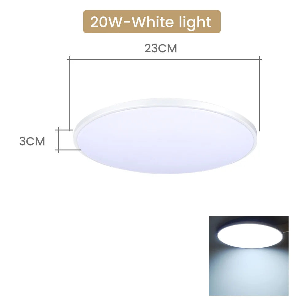 Modern LED Ceiling Chandelier - Versatile Lighting for Large Rooms - Available in 48W, 36W, and 20W