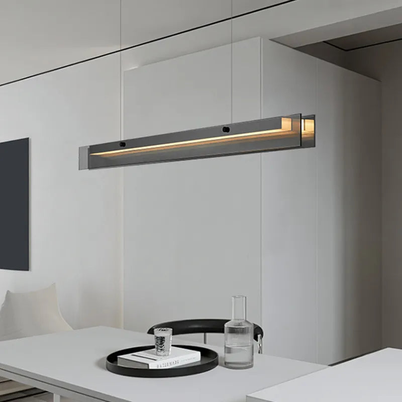 Sleek LED Pendant Lamp - Minimalist Elegance for Dining, Kitchen, Bar, and Office Decor