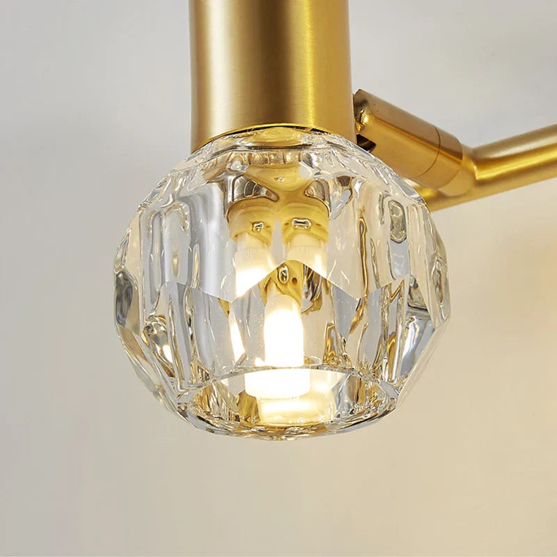 Adjustable Copper Vanity Lamp - Modern LED Mirror Light for Bedroom and Bathroom