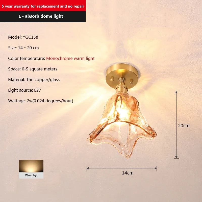 Nordic Creative Cup Ceiling Light for Dining Room Bedroom Hallway Entrance Balcony Kitchen Ceiling Lamp Modern Home Decor