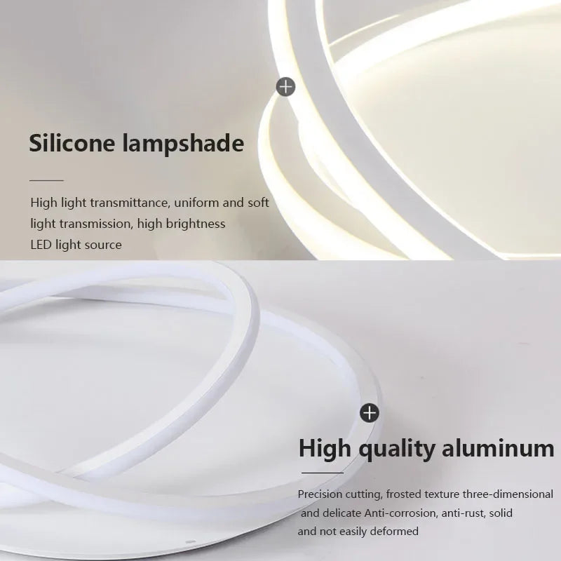 Modern LED Ceiling Lamp - Ideal for Living, Dining Room, Bedroom, Study Room, Restaurant, Balcony - Elegant Indoor Lighting Fixture Lustre for Home Decor