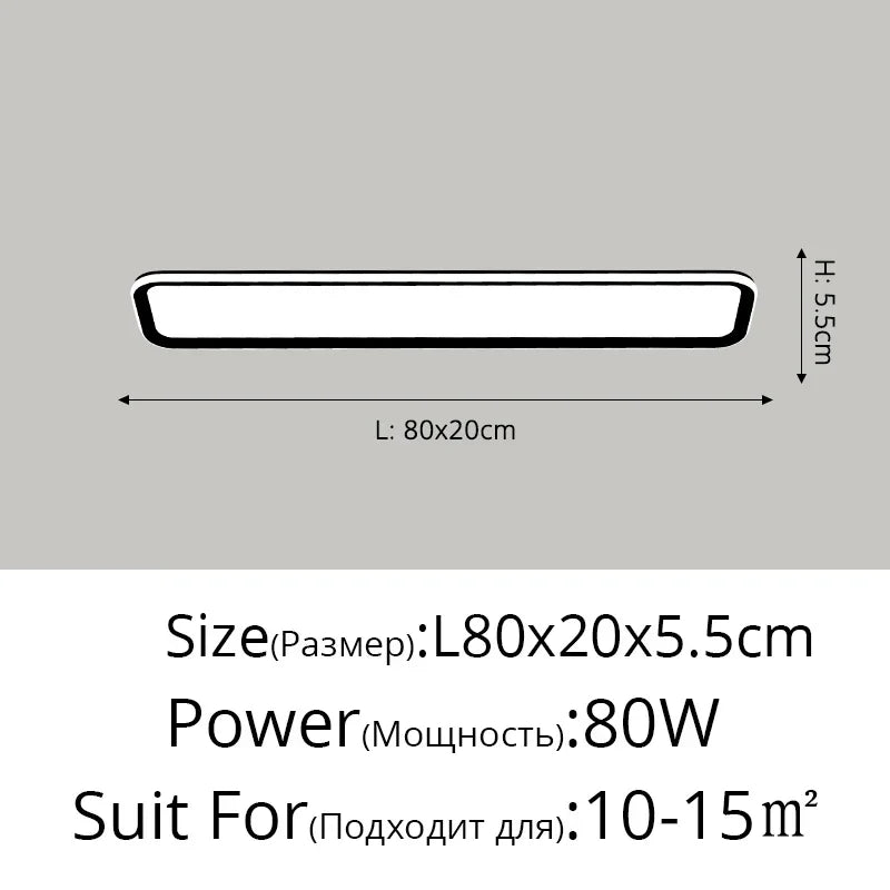 Corridor Aisle Lamps LED Ceiling Lights - White and Yellow Lamps for Hallway, Balcony - Indoor Lighting Decorative Fixtures in White and Black