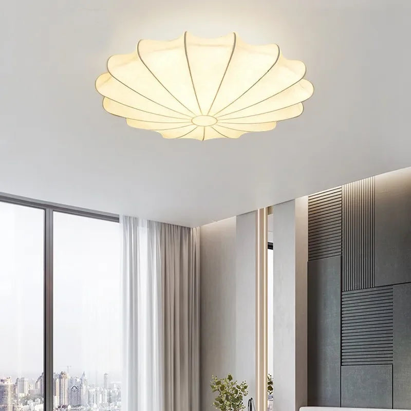 Danish Design LED Ceiling Light - Creative Fabric Chandelier for Elegant Home and Hospitality Decor