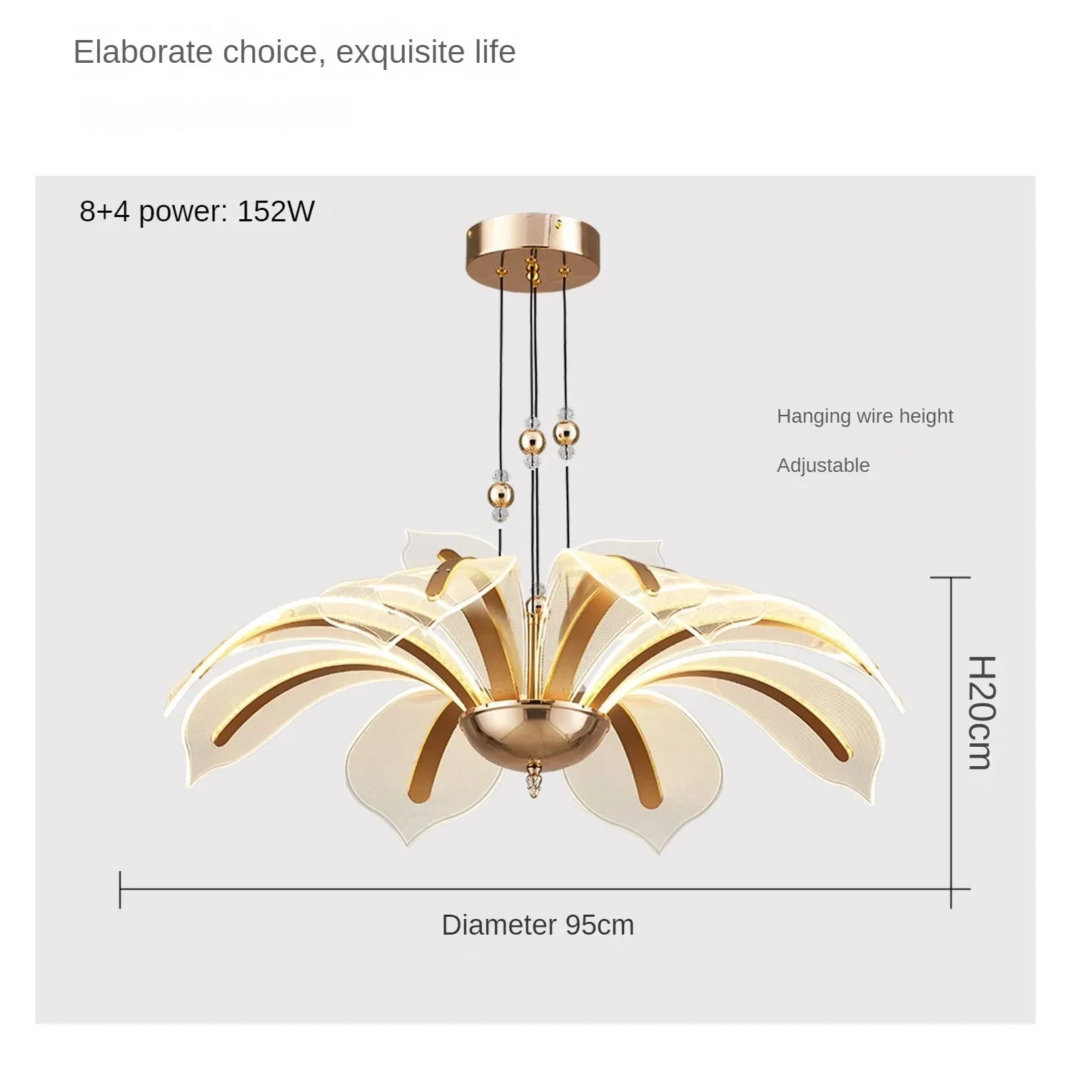 Modern LED Night Primrose Petals Ceiling Chandelier - Minimalist Elegance for Living, Dining, and Bedrooms