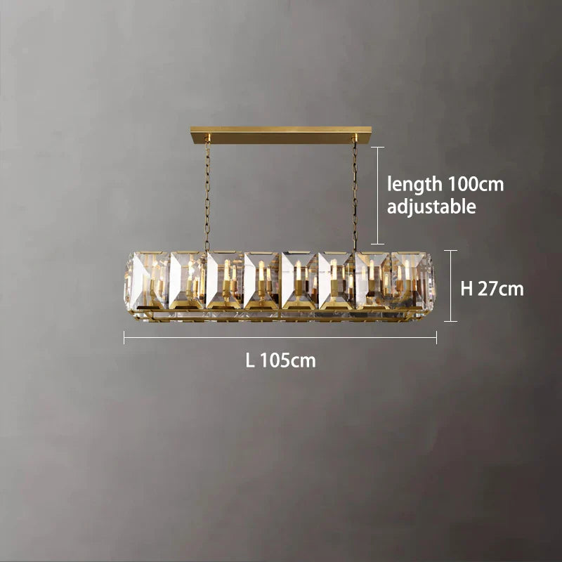 Versatile Dimmable LED Crystal Chandelier - Elegant Lighting Fixture in Gold, Chrome, and Black Finishes for Foyers and More