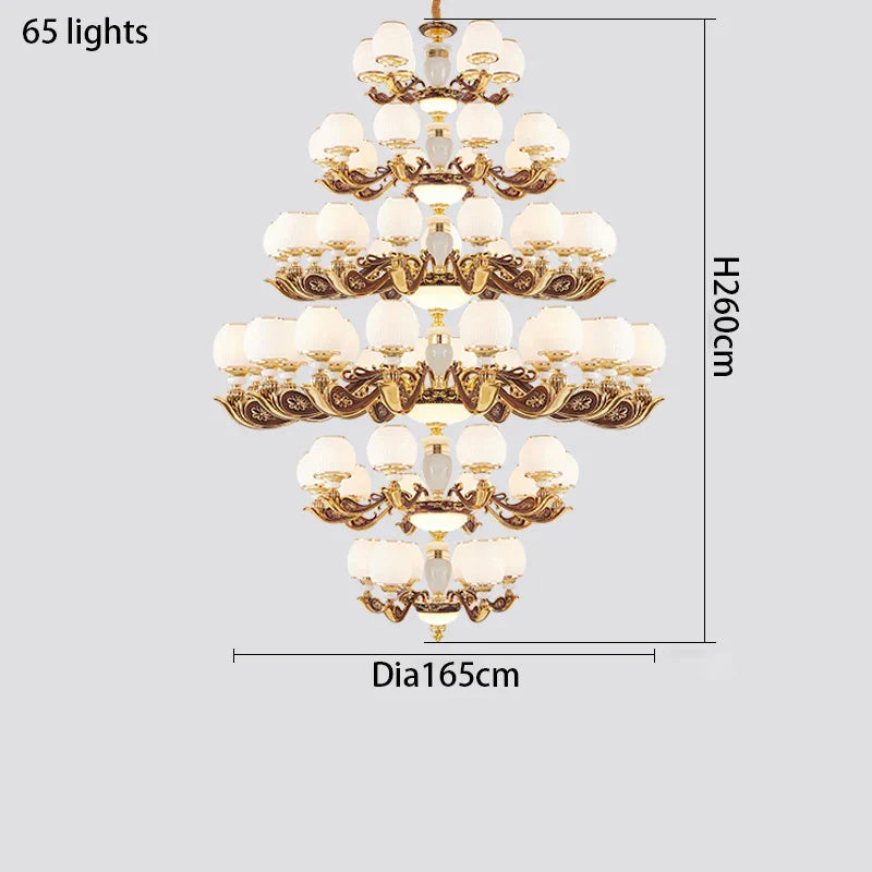 European Style Large Chandelier - Elegance for Living Rooms, Hotels, Villas, and Grand Hallways