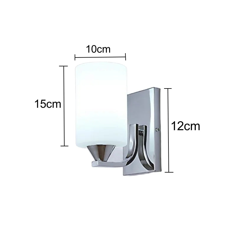 Modern E27 LED Glass Wall Lamp - Stylish Lighting for Your Home