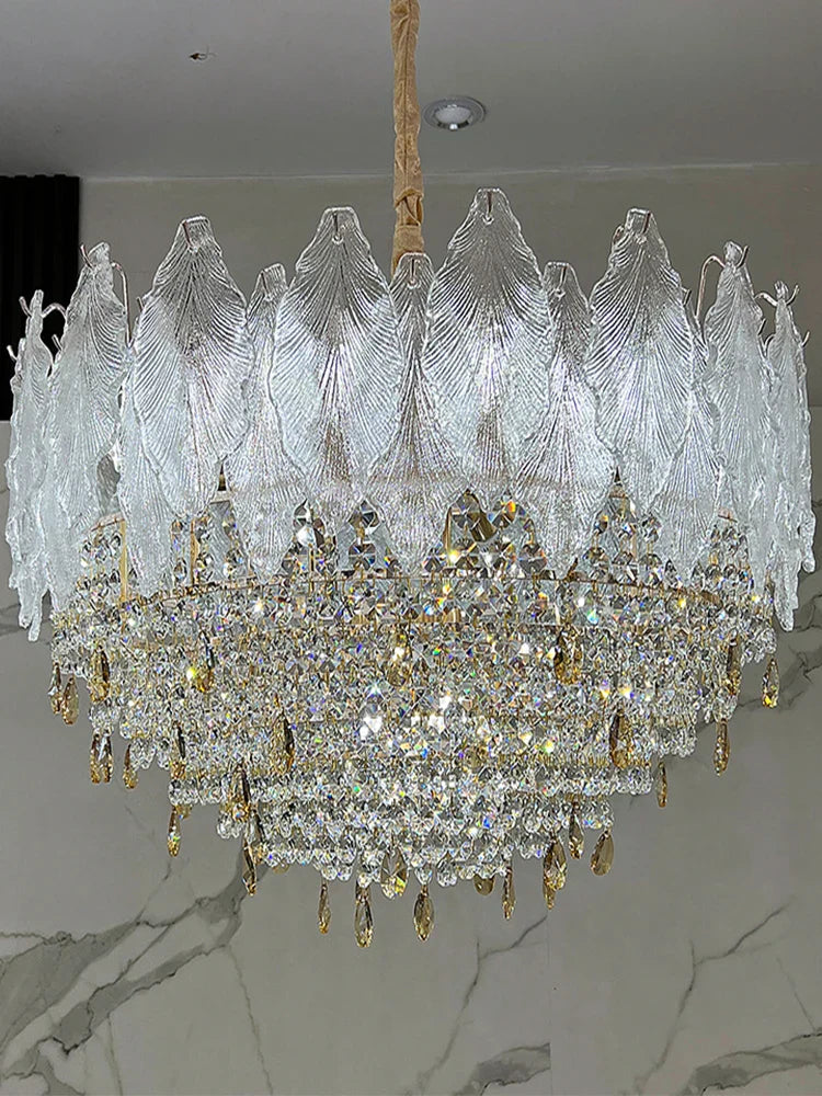 Elegant French Crystal Chandelier - Postmodern Light Luxury for a Luxurious Atmosphere in Living Rooms, Dining Rooms, and Bedrooms