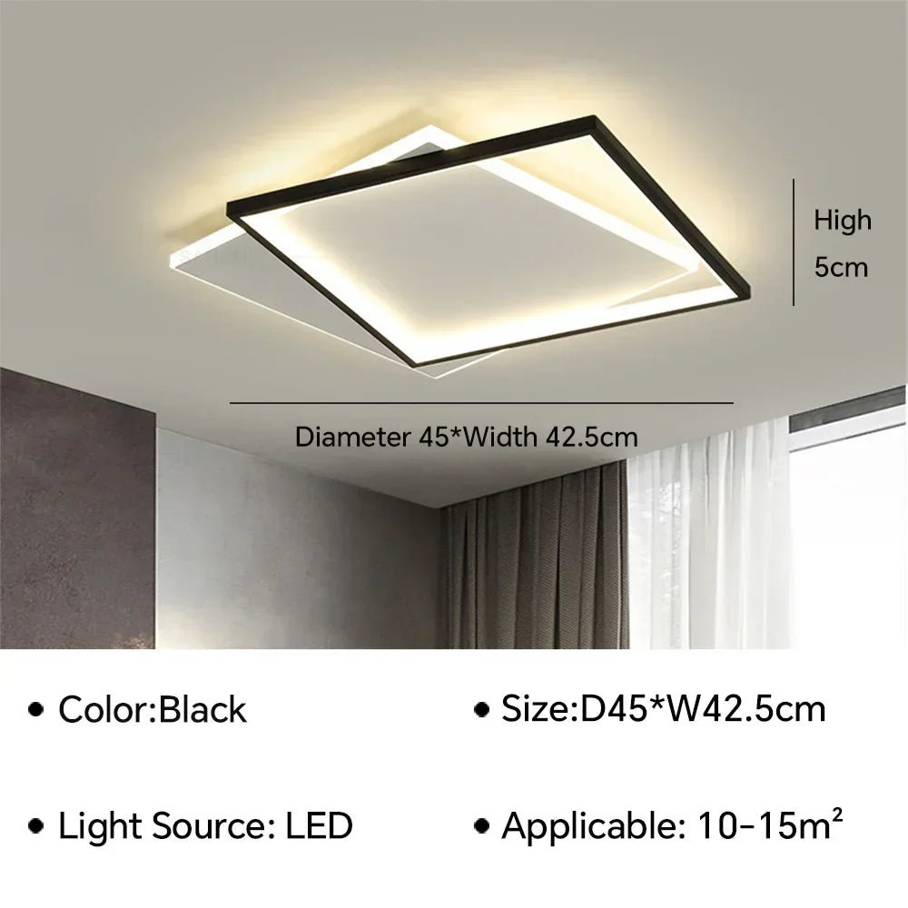 Modern LED Ceiling Lamp - Ideal for Living, Dining Room, Bedroom, Children's Room, Study, Hall, Cafe, and Home Decor Indoor Lighting Fixture Lustre