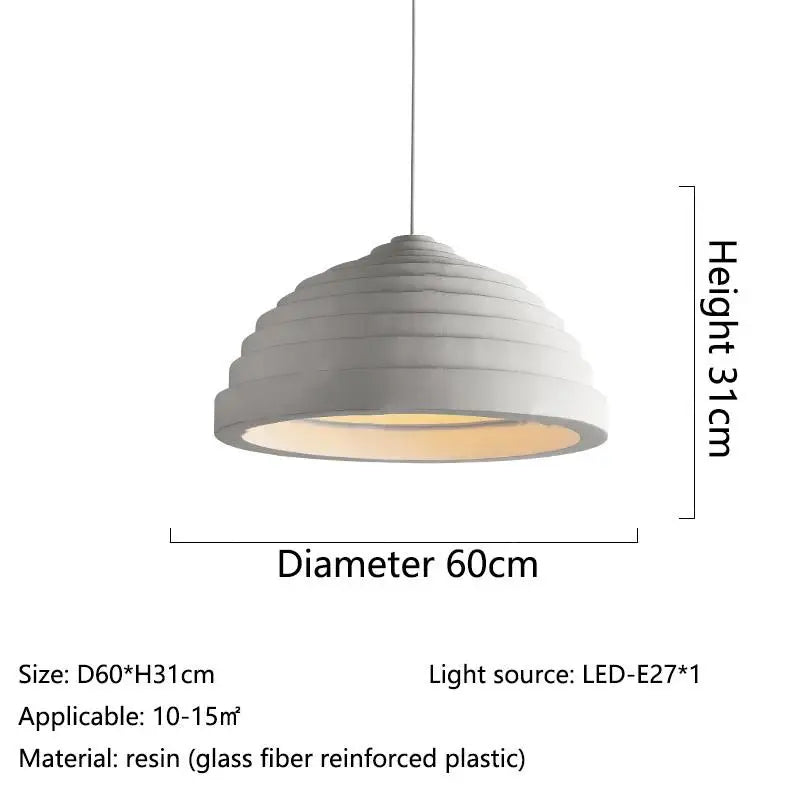Minimalist Nordic Wabi-Sabi LED Ceiling Chandelier - Perfect for Living Rooms, Dining Rooms, Bedrooms, and Attic Home Decor
