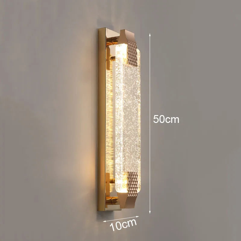 Claire - Modern  Luxury Rectangular Bubble Wall Lamp - Elevate Your Living Spaces with Contemporary Elegance