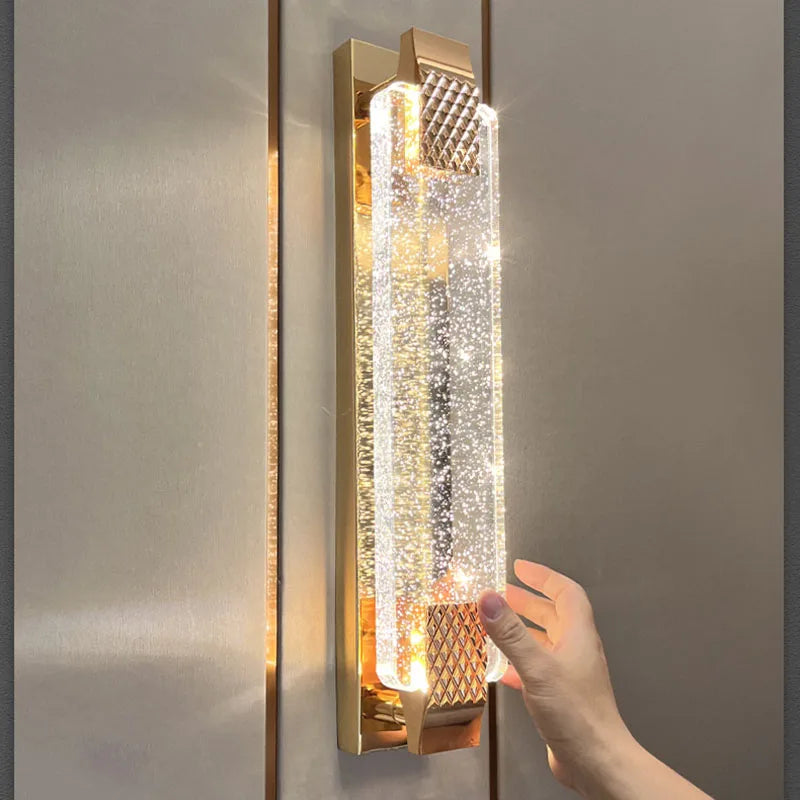 Claire - Modern  Luxury Rectangular Bubble Wall Lamp - Elevate Your Living Spaces with Contemporary Elegance