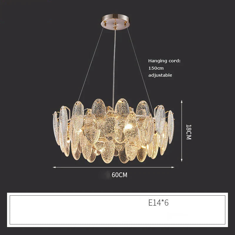 Luxurious Crystal Chandelier for Living Rooms and Master Bedrooms - Nordic Postmodern Minimalist Elegance