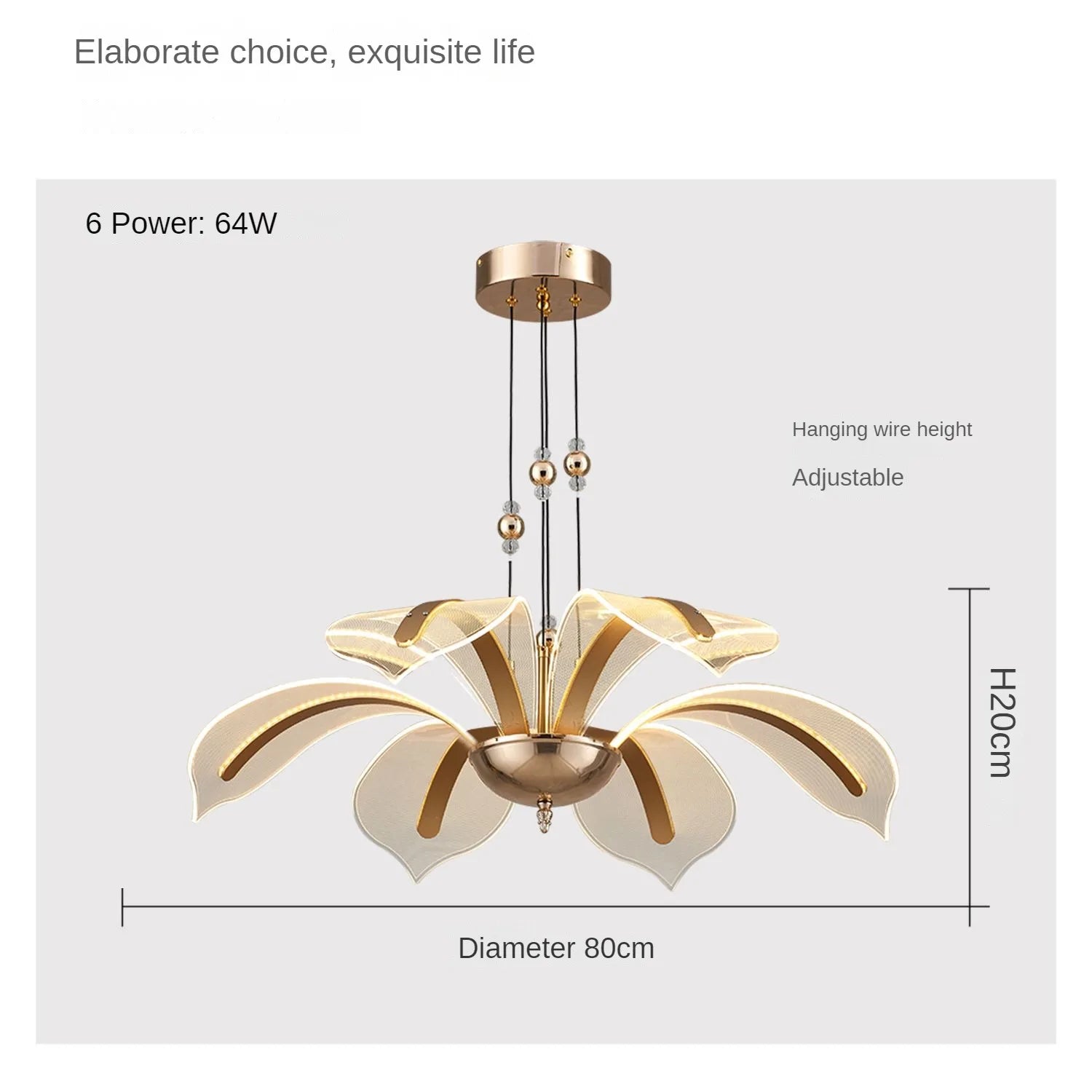 Modern LED Night Primrose Petals Ceiling Chandelier - Minimalist Elegance for Living, Dining, and Bedrooms