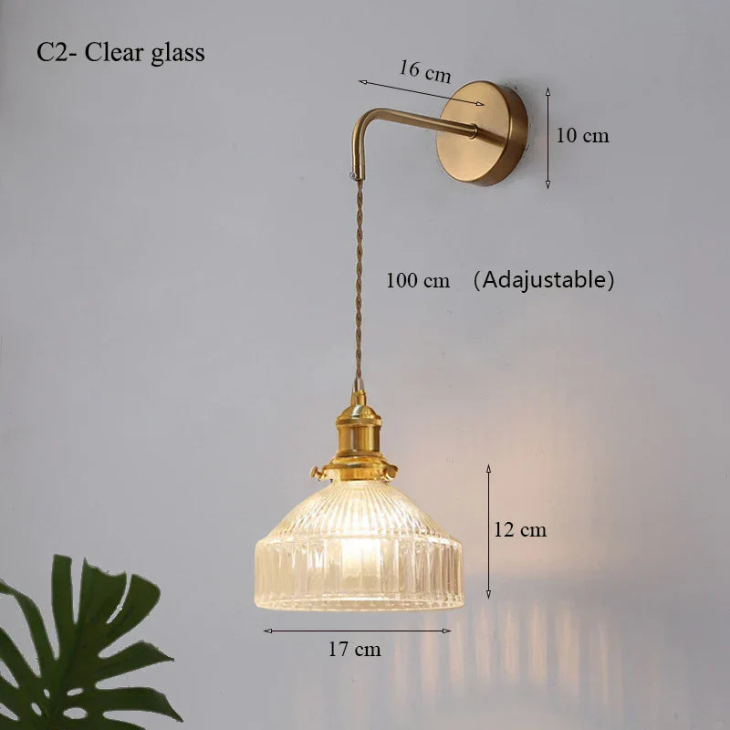 Vintage Nordic Wall Light with Switch - Stylish Lighting for Living Rooms and Bedside Reading