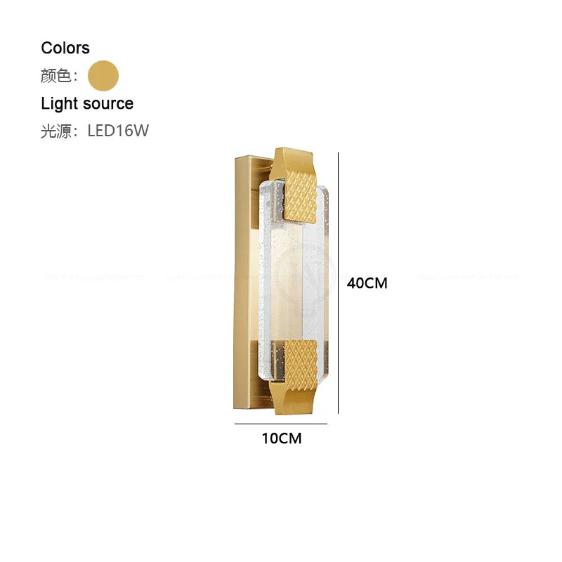 Sophisticated Dimmable LED Crystal Wall Lamp - Elevate Your Bedroom and Living Room Decor