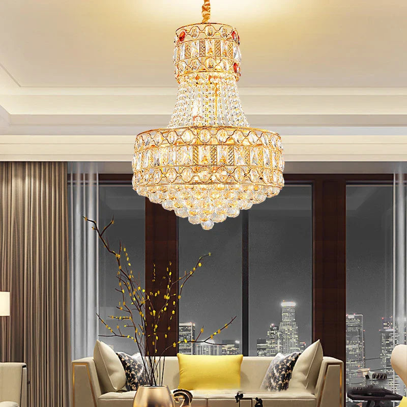 Modern Living Room Chandelier - Light Luxury Crystal Elegance for Dining Rooms, Hotels, Villas, and Bedrooms