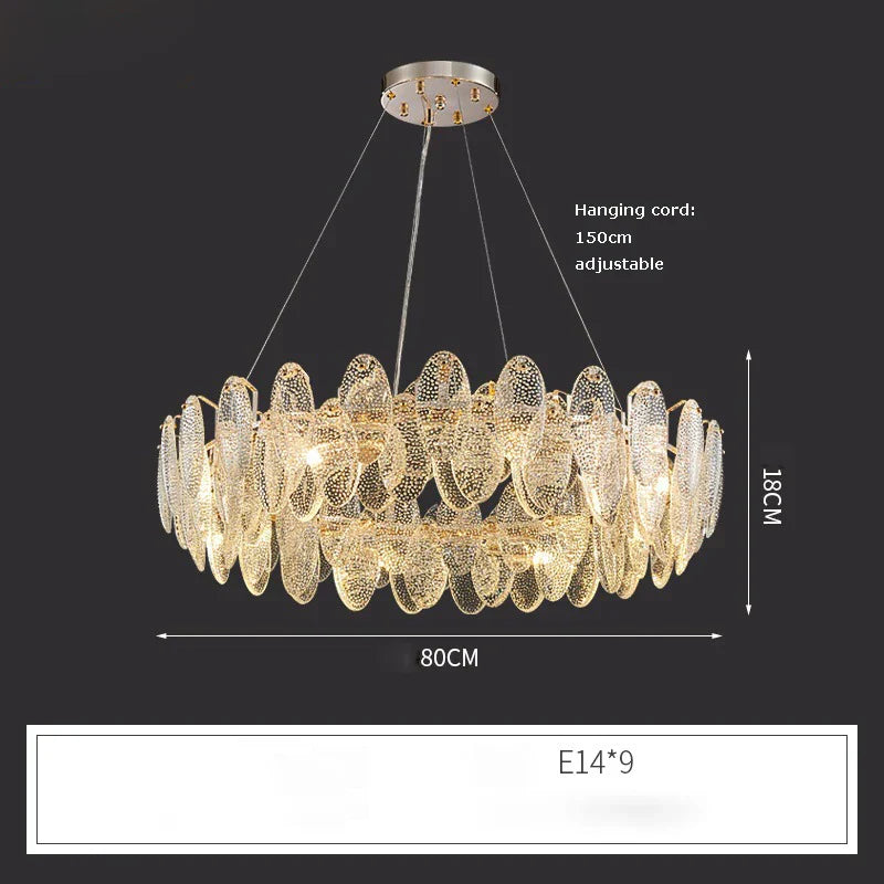 Luxurious Crystal Chandelier for Living Rooms and Master Bedrooms - Nordic Postmodern Minimalist Elegance