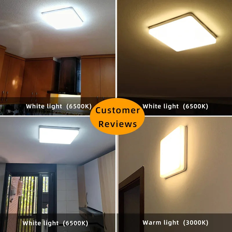 Modern LED Ceiling Lamp - Brighten Your Space with Square Elegance