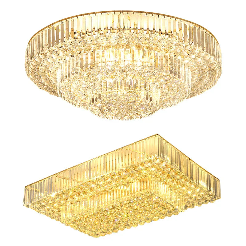 Dimmable LED Ceiling Lights - Classical Elegance with Remote Control for Living Room Decor