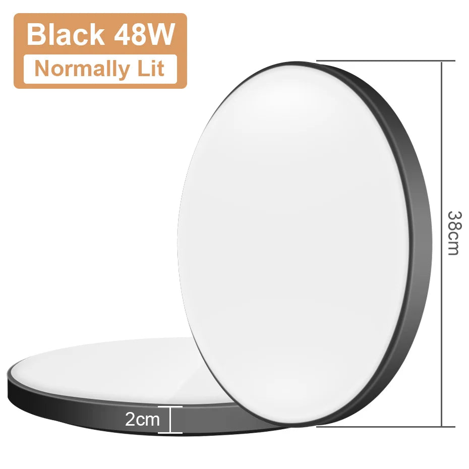 Versatile LED Panel Light - Choose from 12W, 24W, 36W, or 48W - Radar Sensor or Regular LED Downlight for Indoor Spaces