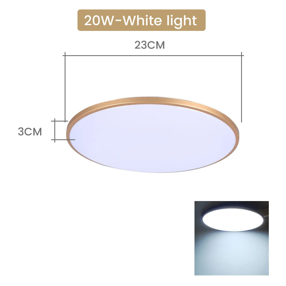 Modern LED Ceiling Chandelier - Versatile Lighting for Large Rooms - Available in 48W, 36W, and 20W
