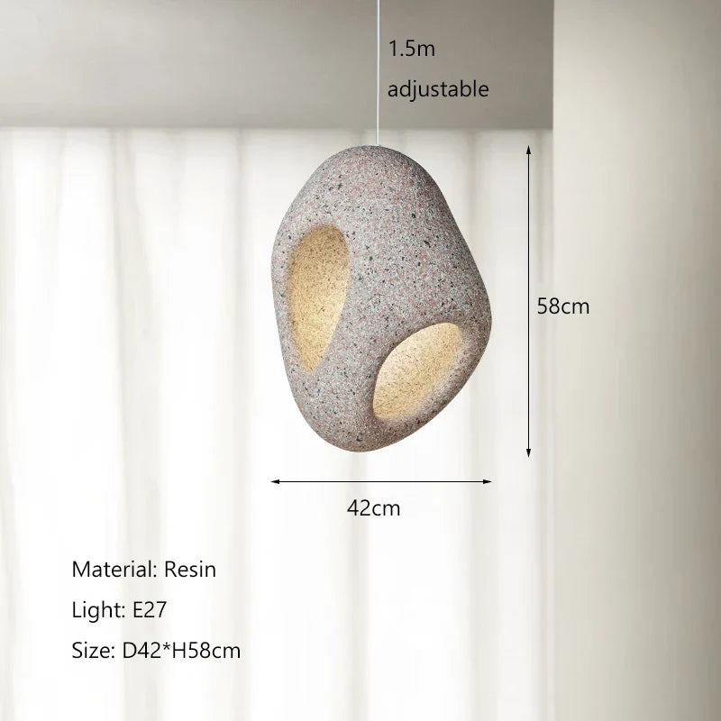 Nordic Creative Wabi-Sabi Wind LED Pendant Lights - Unique Home Decor for Bedrooms, Dining Rooms, and Bedside Lighting
