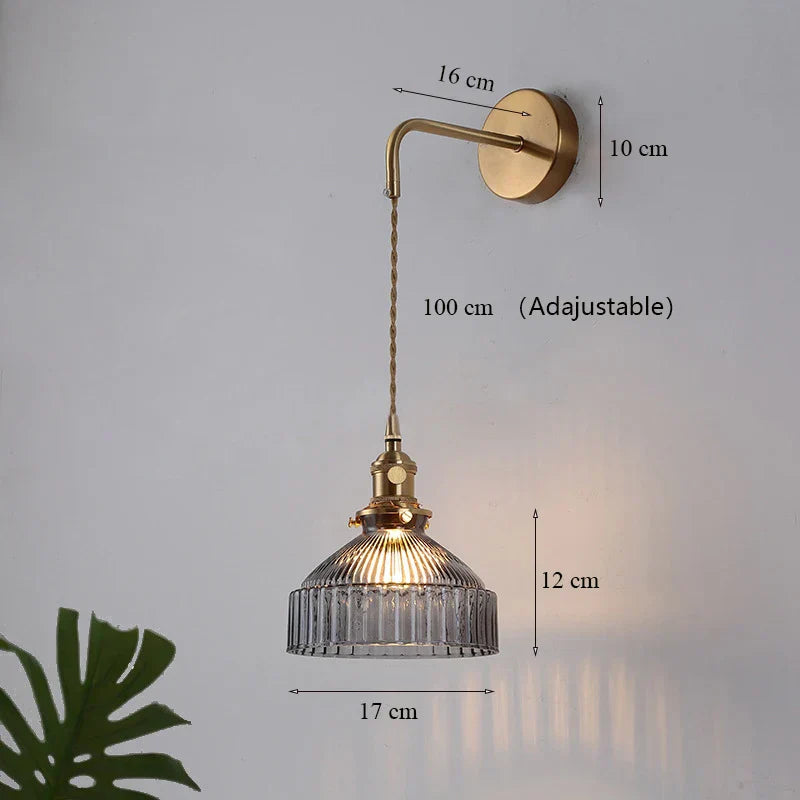 Vintage Nordic Wall Light with Switch - Stylish Lighting for Living Rooms and Bedside Reading