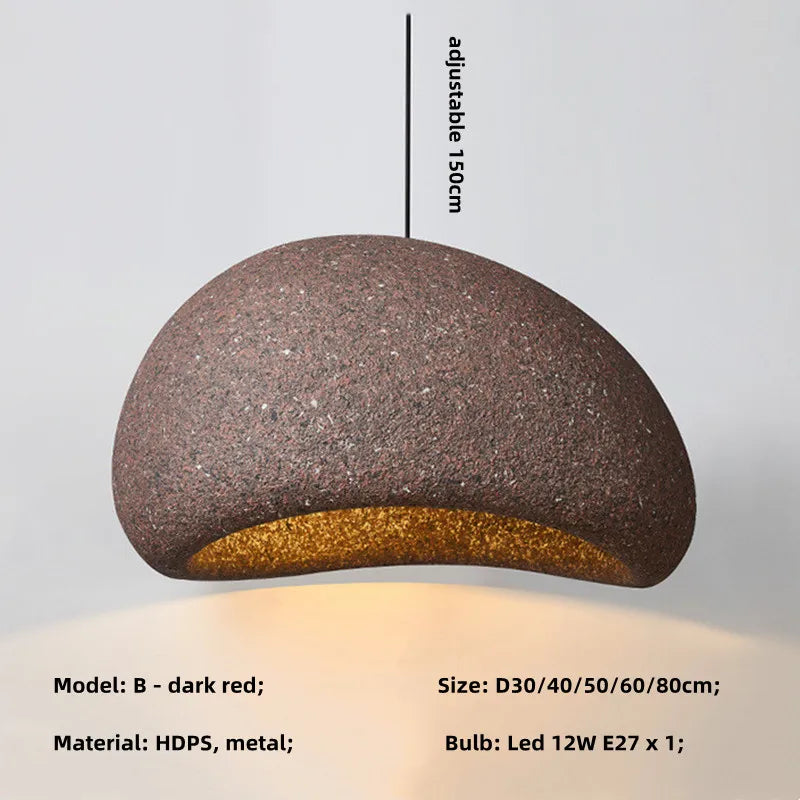 Minimalist Nordic Wabi-Sabi E27 LED Chandelier - Illuminate Your Living Room with Subtle Elegance