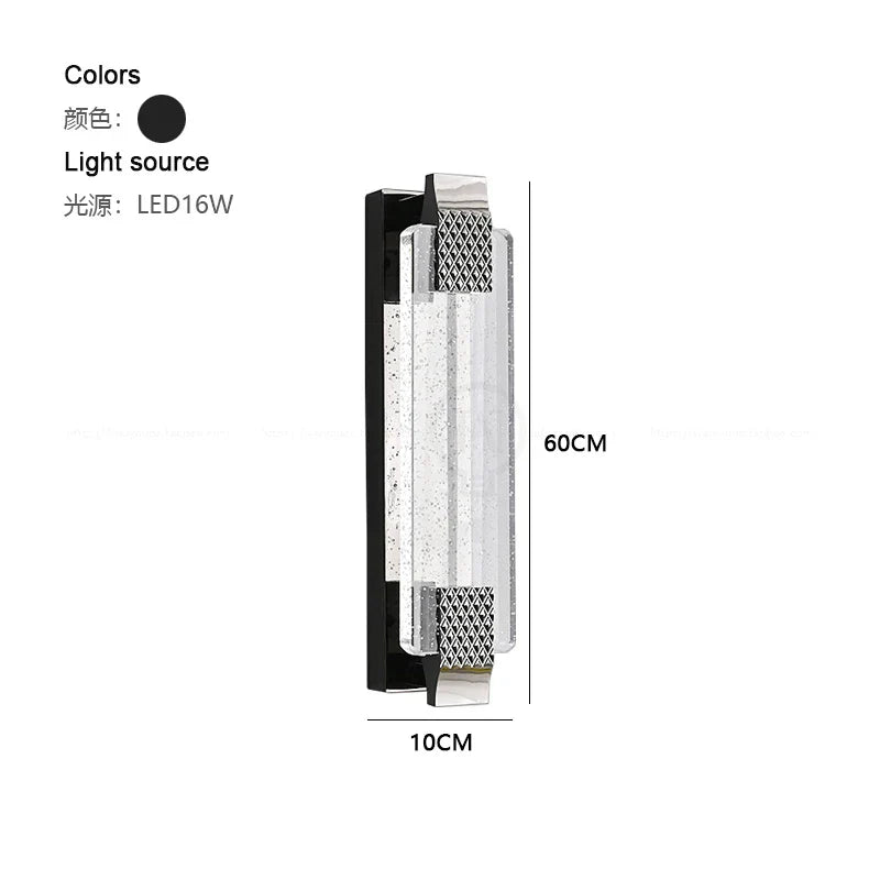 Sophisticated Dimmable LED Crystal Wall Lamp - Elevate Your Bedroom and Living Room Decor