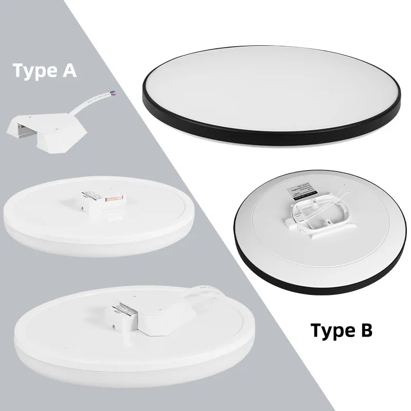 Round LED Ceiling Lights - Modern Ceiling Lamp for Living Room, Bedroom, Kitchen, Balcony, and Corridor - Available in 15W, 20W, 30W, and 50W