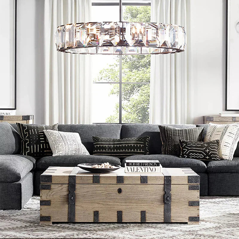 Timeless Classic American LED Crystal Chandelier - Available in Gold, Silver, and Black Finishes, Perfect for Dining Rooms