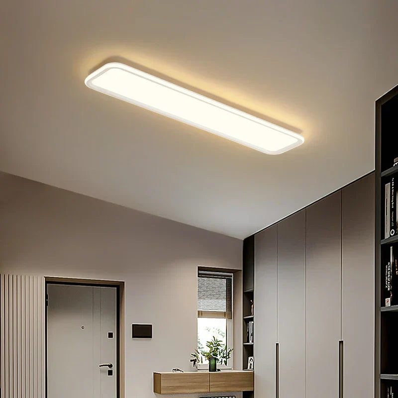 Corridor Aisle Lamps LED Ceiling Lights - White and Yellow Lamps for Hallway, Balcony - Indoor Lighting Decorative Fixtures in White and Black