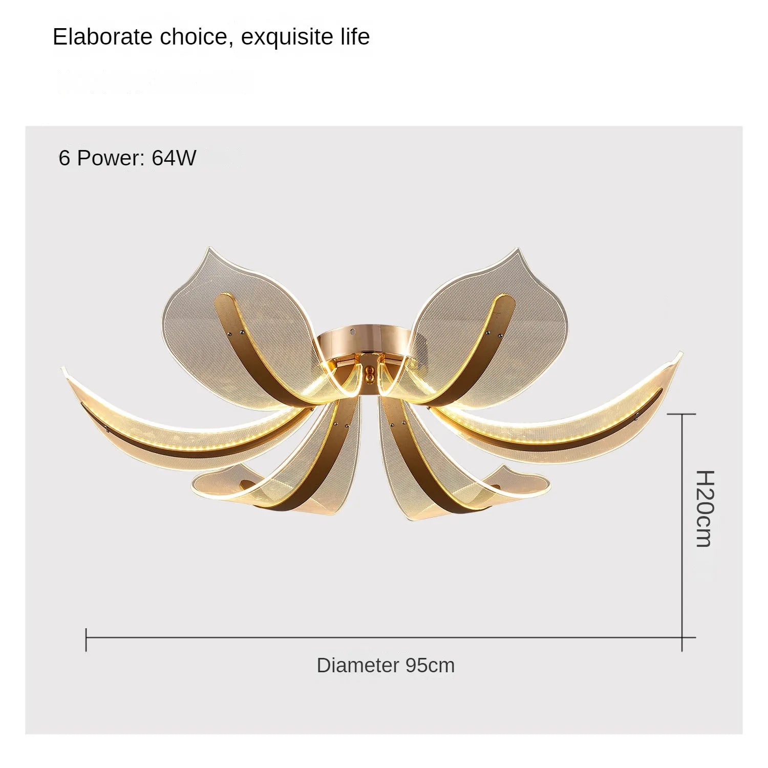 Modern LED Night Primrose Petals Ceiling Chandelier - Minimalist Elegance for Living, Dining, and Bedrooms