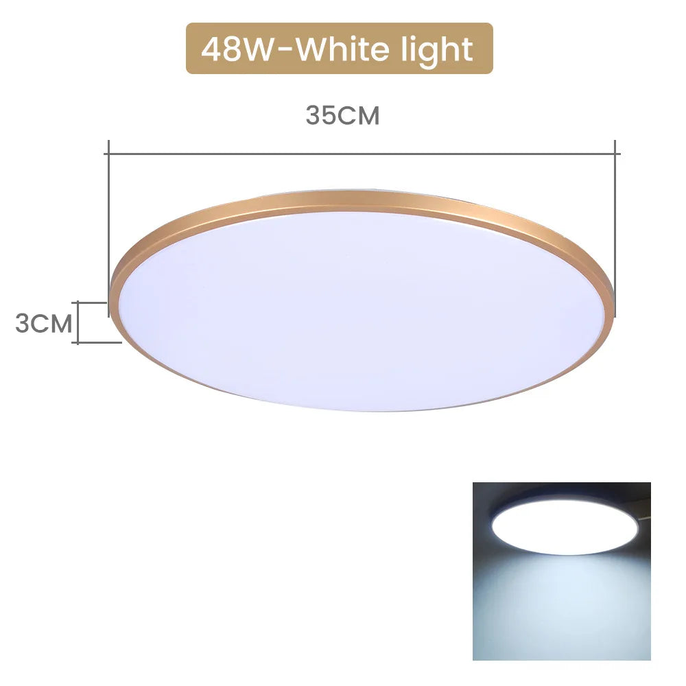 Modern LED Ceiling Chandelier - Versatile Lighting for Large Rooms - Available in 48W, 36W, and 20W