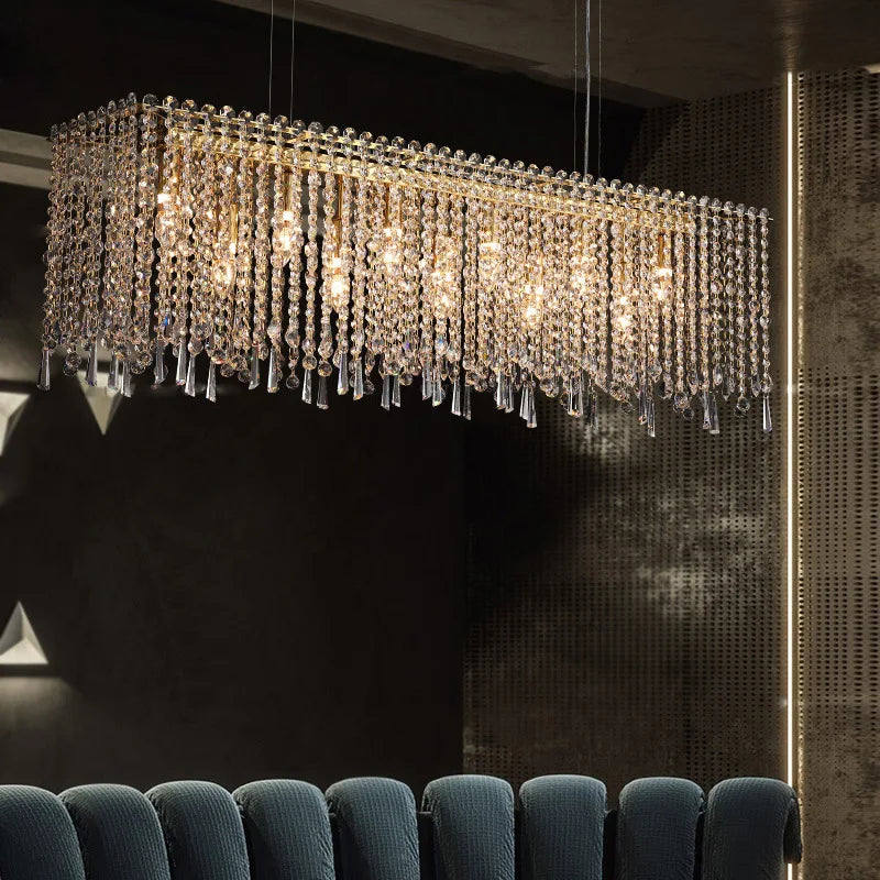Chic Light Luxury Living Room Chandelier - Ideal for Creating Atmosphere in Lobbies, Showrooms, Bedrooms, and Dining Rooms