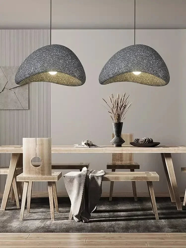 Nordic Minimalist Wabi-Sabi E27 LED Chandelier - Elevate Your Dining, Living, and Bedroom Spaces with Serene Elegance
