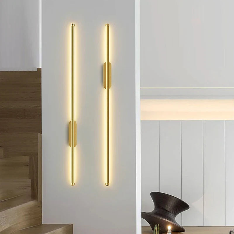 Sleek Modern Nordic LED Wall Lights - Minimalist Elegance for Living Rooms, Bedrooms, Corridors, and Indoor Lighting Sconces