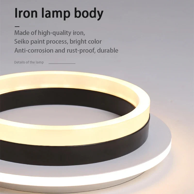 Nordic LED Ceiling Lamp - Indoor Lighting Fixture for Bedroom, Dining, Living Room Decoration, Balcony, Cloakroom, Aisle, and Corridor - Ceiling Light