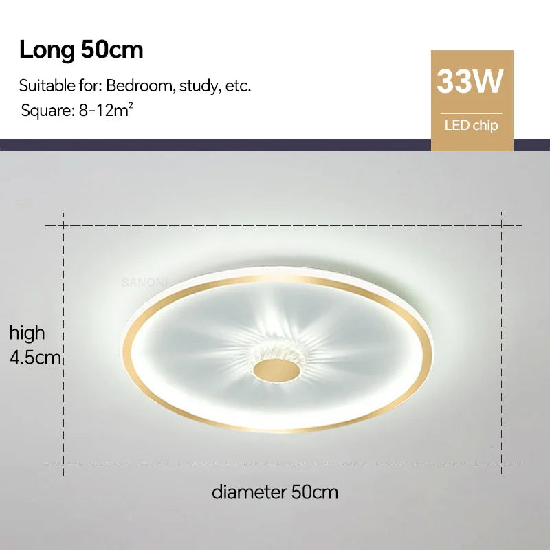 Modern LED Ceiling Lamp - Ideal for Living, Dining Room, Children's Bedroom, Aisle, and Kitchen - Stylish Ceiling Light for Indoor Home Decor - Lighting Fixture