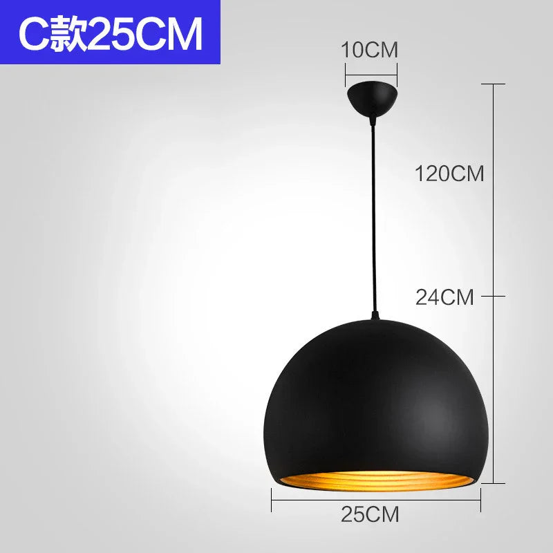 Nordic Retro Industrial Black Ceiling Pendant Lamp - Perfect for Restaurant, Dining Table, and Bar Decor