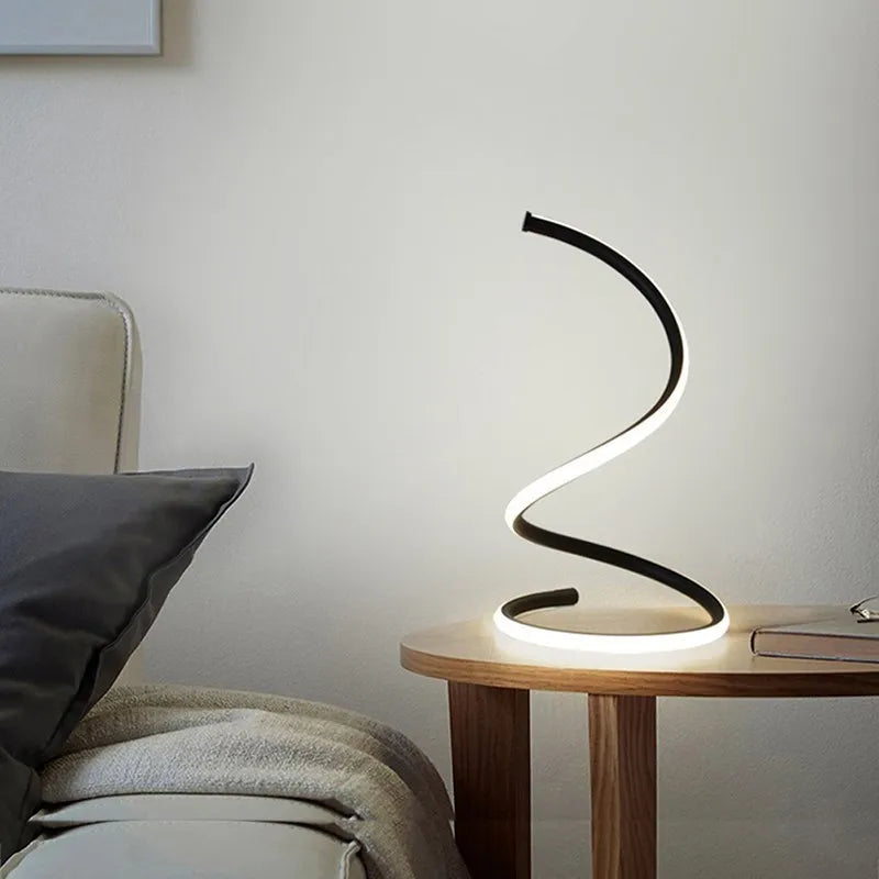 Modern LED Table Lamp with Dimmer Switch - Stylish and Adjustable Desk Light for Study, Reading, and Bedside