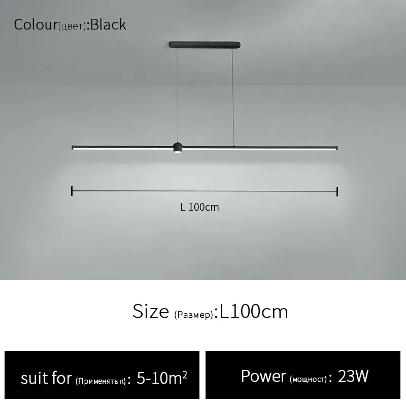 Nordic LED Chandelier - Minimalist Design for Restaurants, Bars, Living Rooms, and Bedrooms