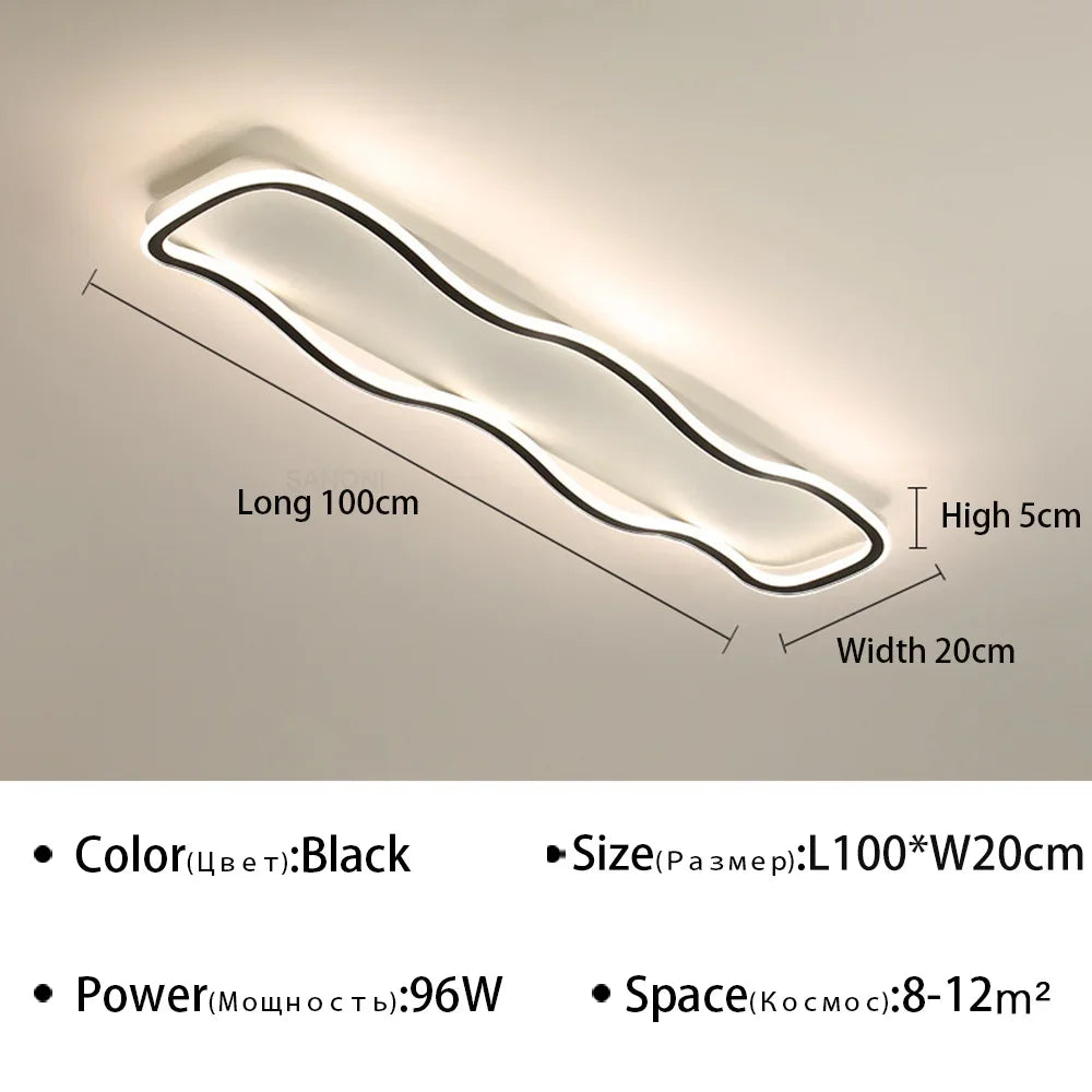 Modern LED Aisle Ceiling Light - Ideal for Corridor, Living Room, Dining Room, and Bedroom - Ceiling Chandelier for Home Decoration - Premium Lighting Fixture