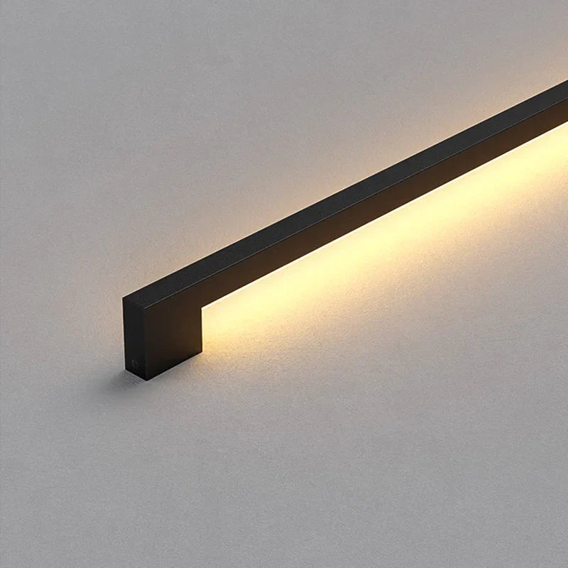 Modern Extremely Narrow Black Long Strip Wall Lamp - Ideal for Corridor, Bedroom, Bedside, Living Room Decoration, Bar-Shaped Lighting Fixtures