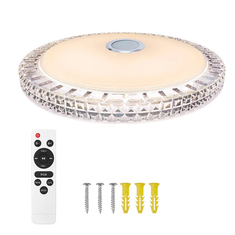 LED Ceiling Light with Smart App Control and Bluetooth Speaker - Modern Lighting for Your Living Room or Bedroom - 110/220V