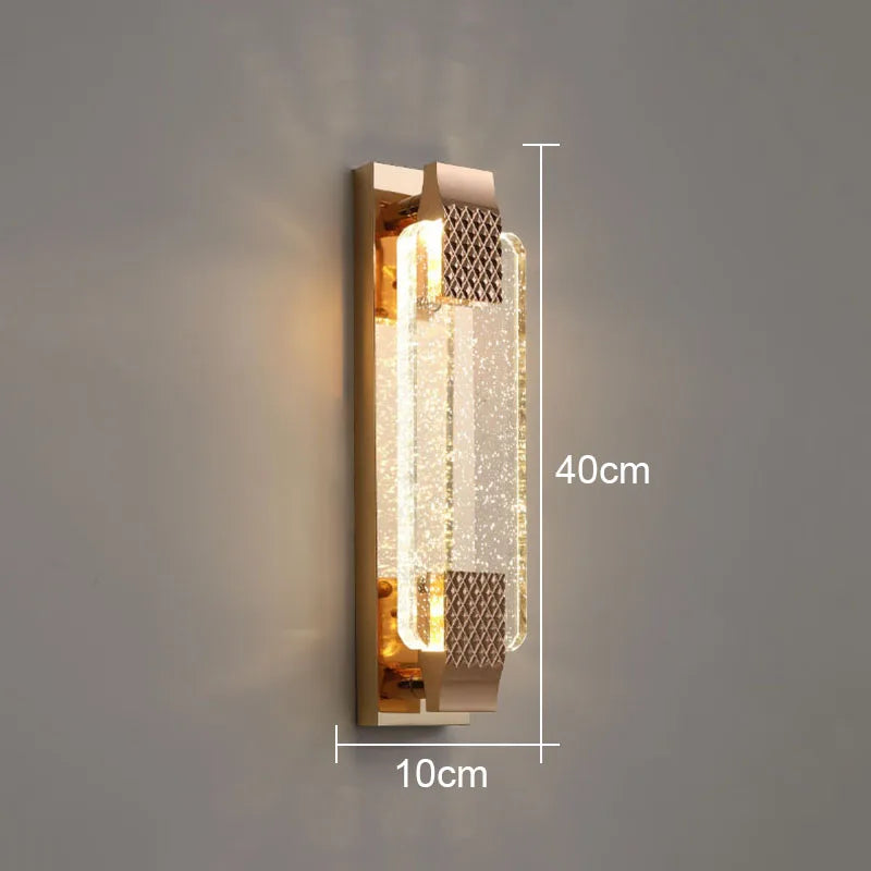 Claire - Modern  Luxury Rectangular Bubble Wall Lamp - Elevate Your Living Spaces with Contemporary Elegance