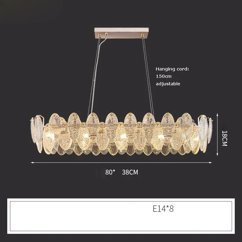 Luxurious Crystal Chandelier for Living Rooms and Master Bedrooms - Nordic Postmodern Minimalist Elegance
